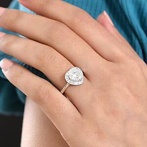 Luxuriant Lab Grown Diamond E-F VS 2.50 ctw Heart Ring in 950 Platinum (Size 6.0) 6.50 Grams