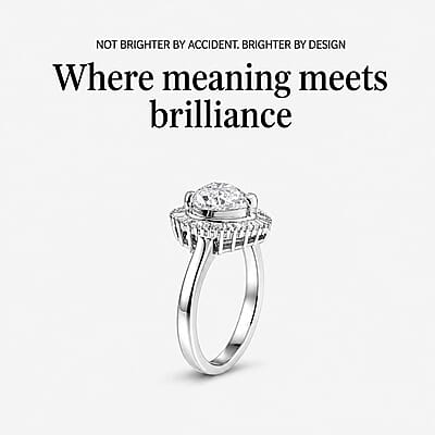 Luxuriant Lab Grown Diamond E-F VS 2.50 ctw Heart Ring in 950 Platinum (Size 6.0) 6.50 Grams