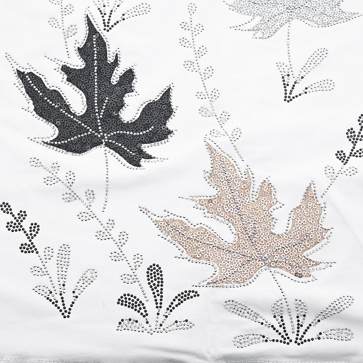 Lay Marey White Rhinestone Top - One Size Fits Most image number 3