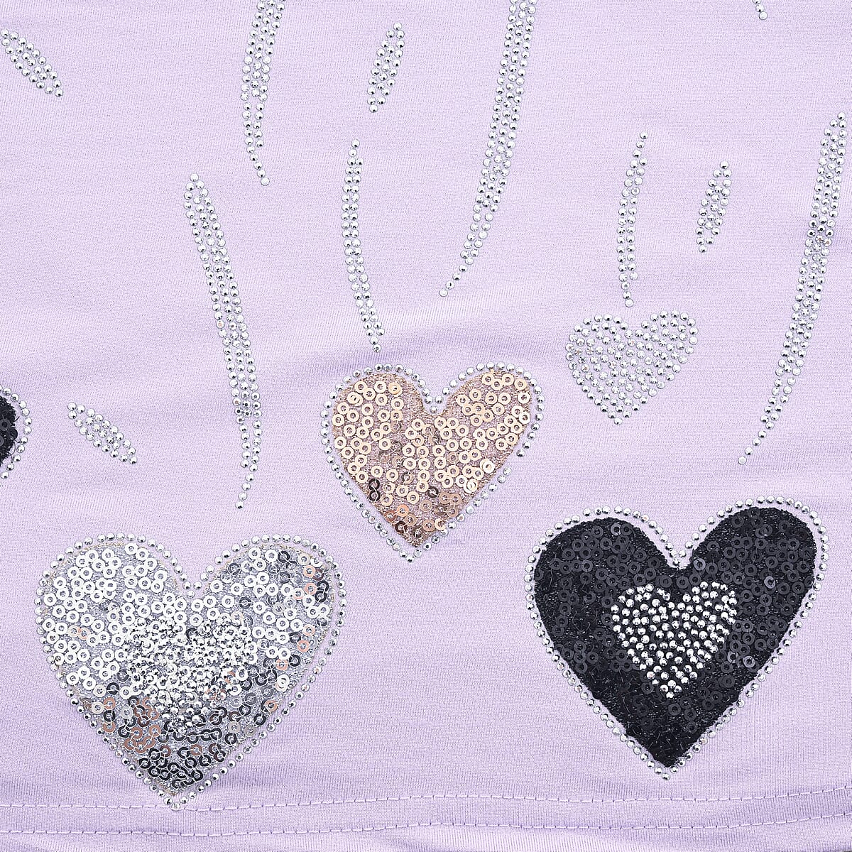 Lay Marey Purple Rhinestone Top - One Size Fits Most image number 3