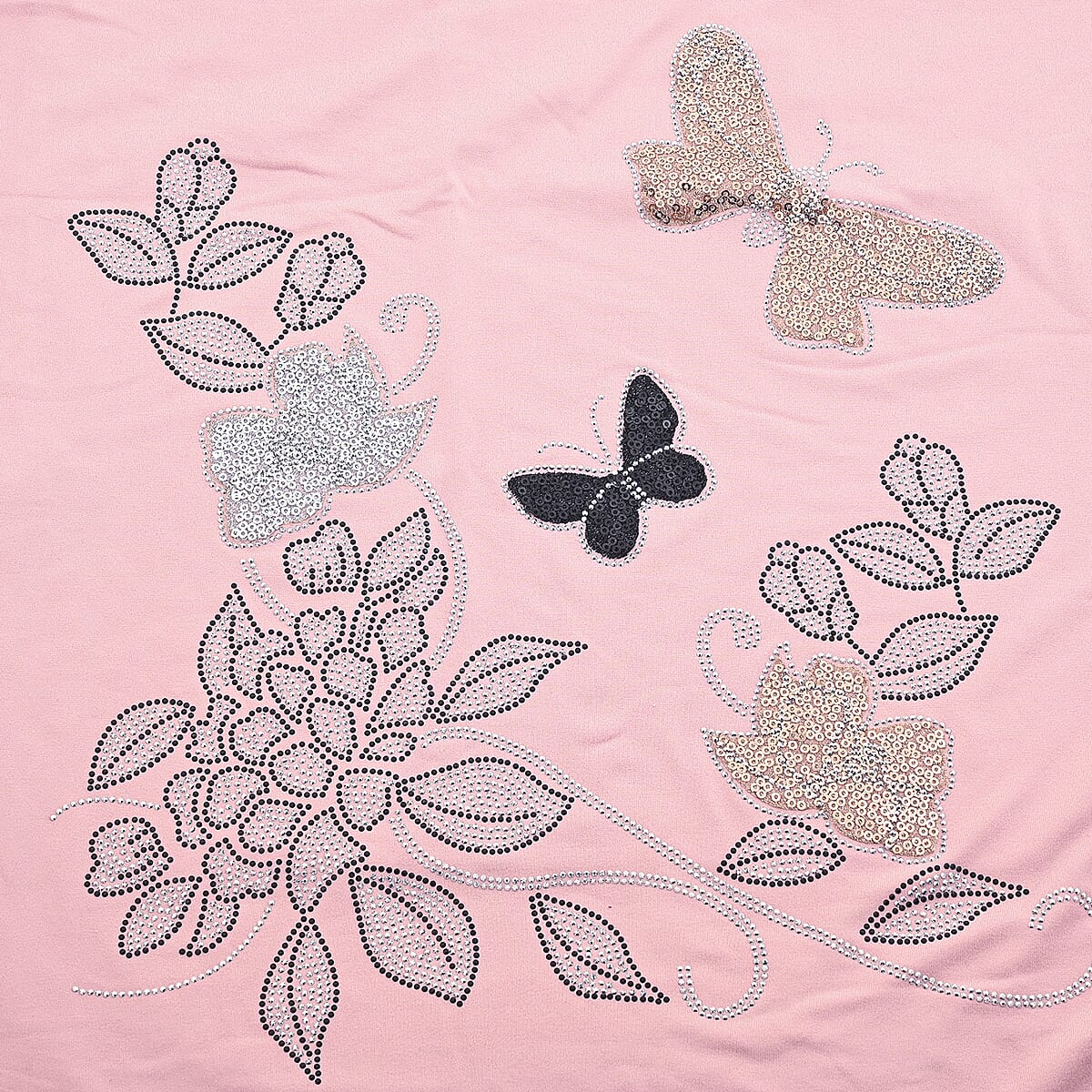 Lay Marey Pink Rhinestone Top - One Size Fits Most image number 3