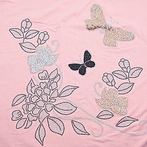 Lay Marey Pink Rhinestone Top - One Size Fits Most