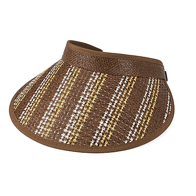 La Marey Brown Woven Bag and Empty Top Hat