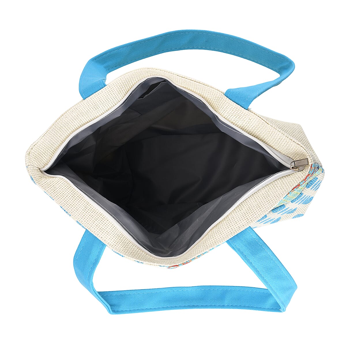 La Marey Blue Woven Bag and Empty Top Hat image number 3