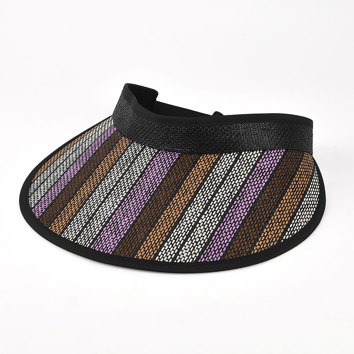 La Marey Purple Shade Woven Bag and Empty Top Hat image number 4