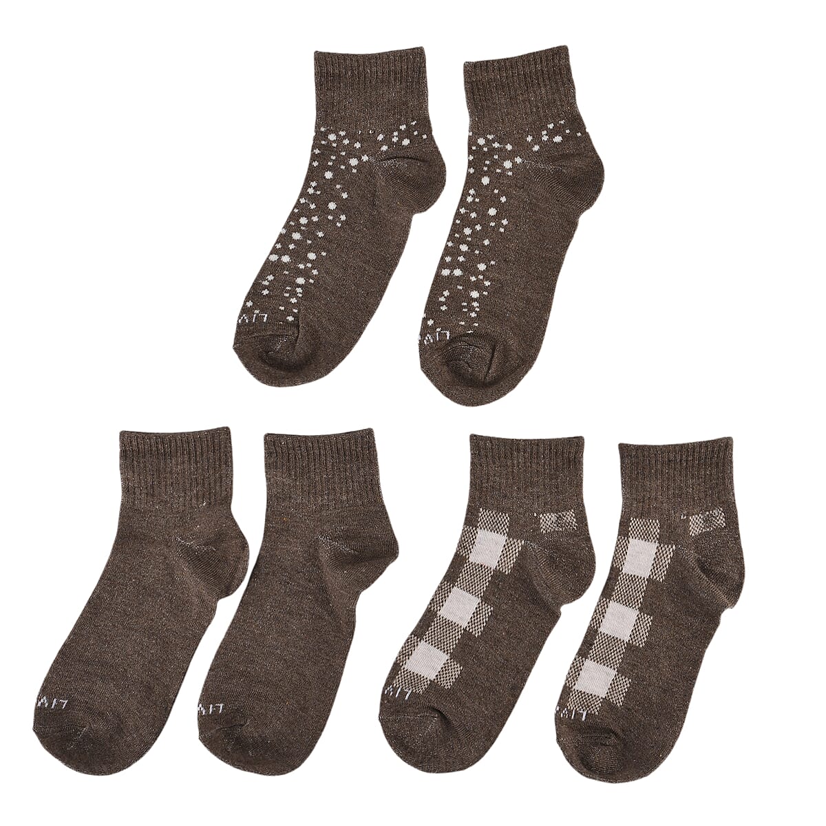 Livmore Multicolor Set of 20 Socks with Brand Logo image number 3