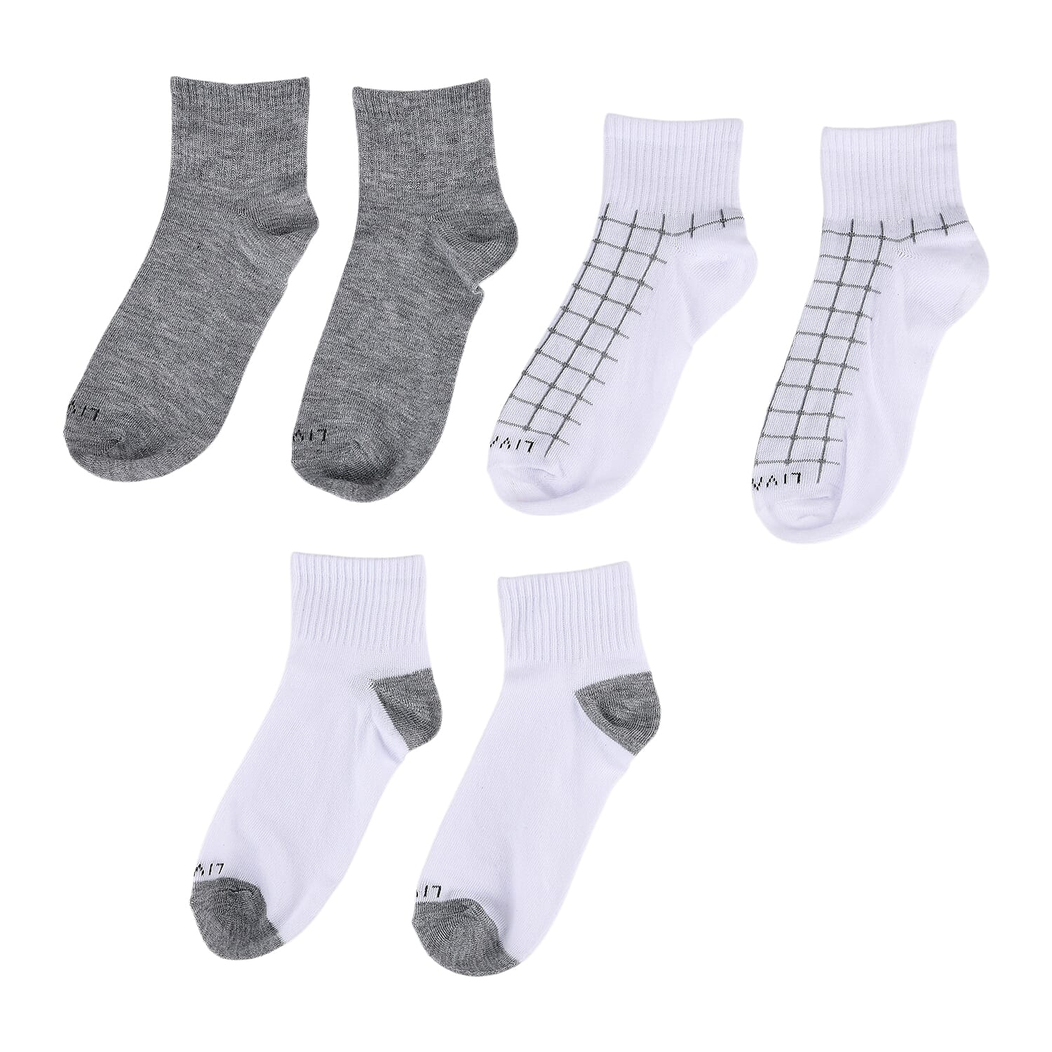 Livmore Multicolor Set of 20 Socks with Brand Logo