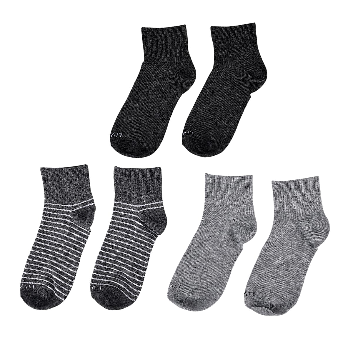 Livmore Multicolor Set of 20 Socks with Brand Logo image number 6