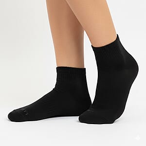 Livmore Black & White Set of 20 Pairs Socks with Brand Logo