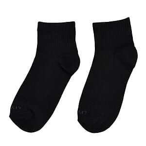 Livmore Black & White Set of 20 Pairs Socks with Brand Logo