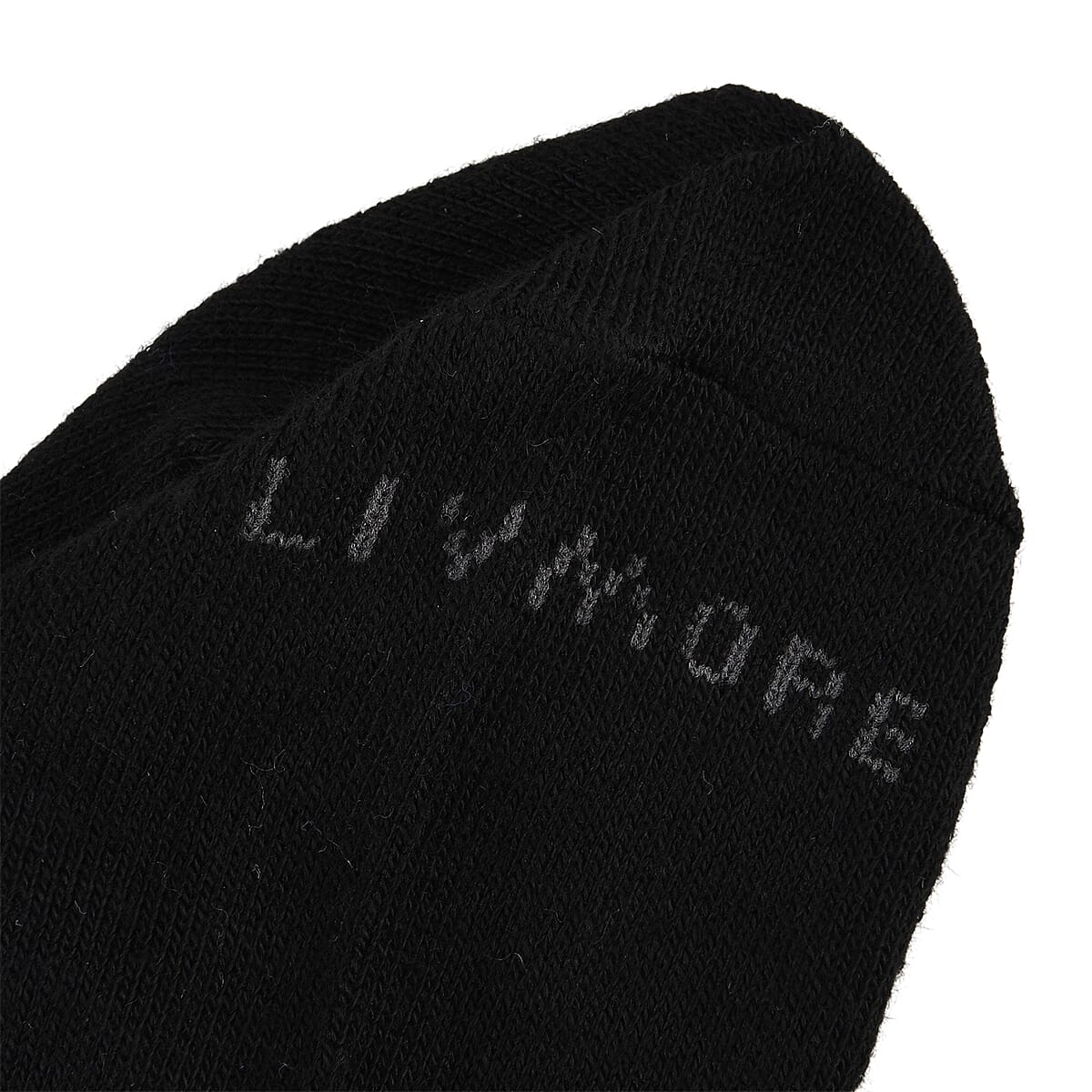 Livmore Black & White Set of 20 Pairs Socks with Brand Logo image number 3