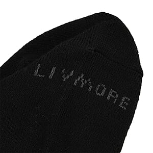 Livmore Black & White Set of 20 Pairs Socks with Brand Logo