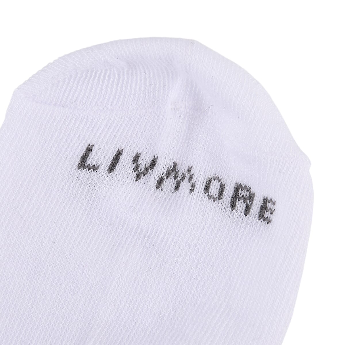 Livmore Black & White Set of 20 Pairs Socks with Brand Logo image number 5