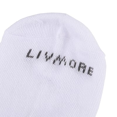 Livmore Black & White Set of 20 Pairs Socks with Brand Logo