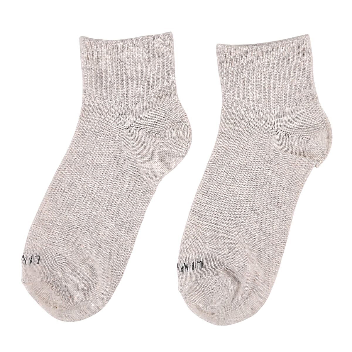 Livmore Multicolor Set of 20 Pairs Socks with Brand Logo image number 4