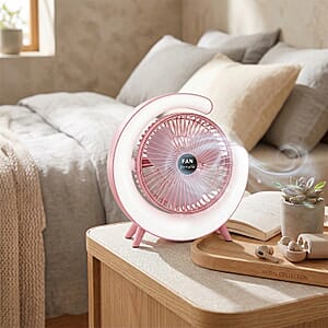 Livmore Pink RGB Fan with Color Lighting