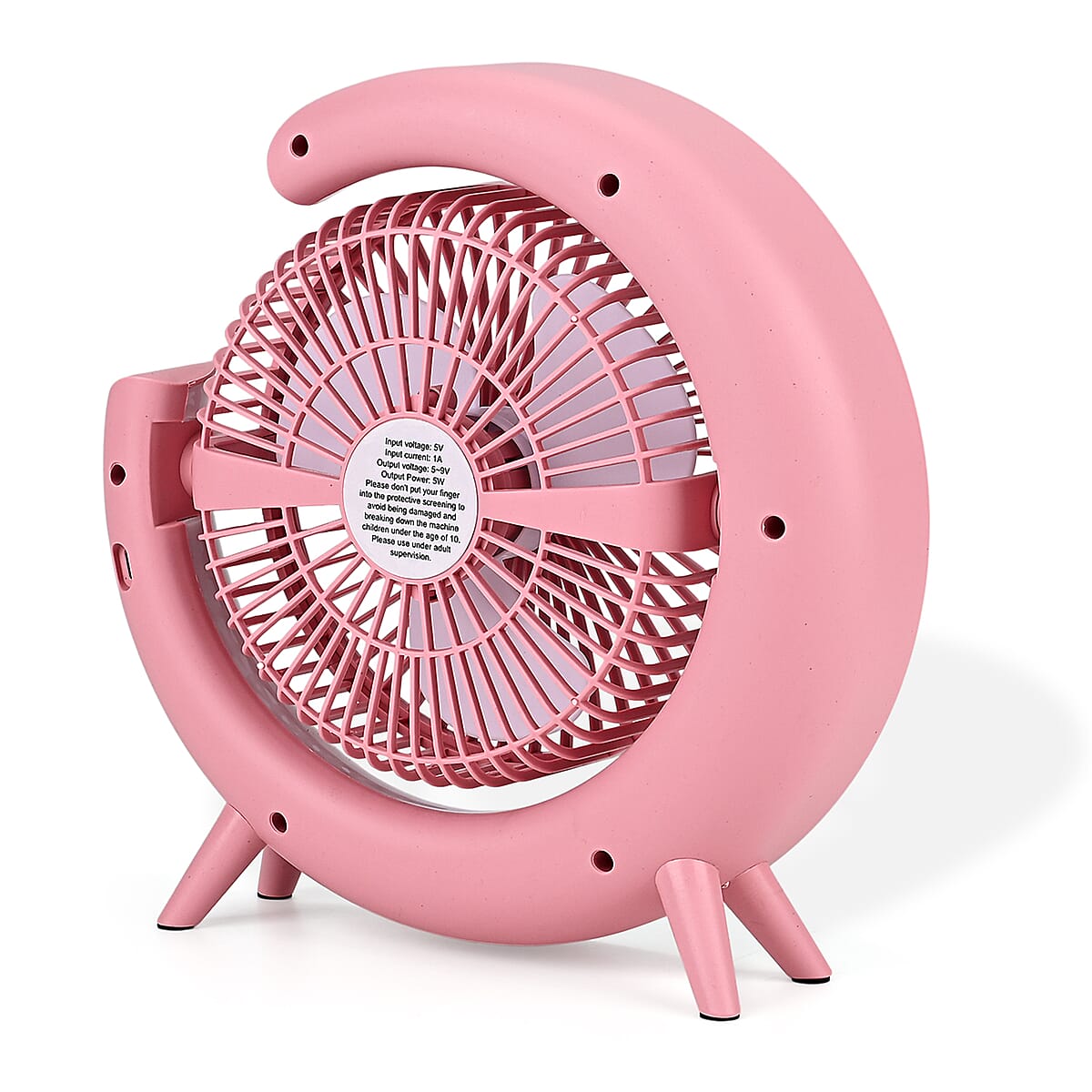 Livmore Pink RGB Fan with Color Lighting image number 4