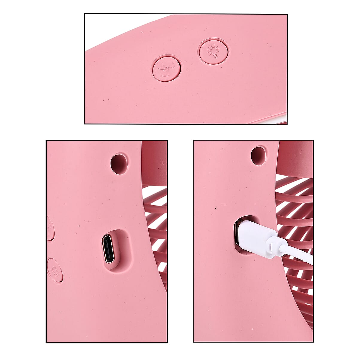 Livmore Pink RGB Fan with Color Lighting image number 7