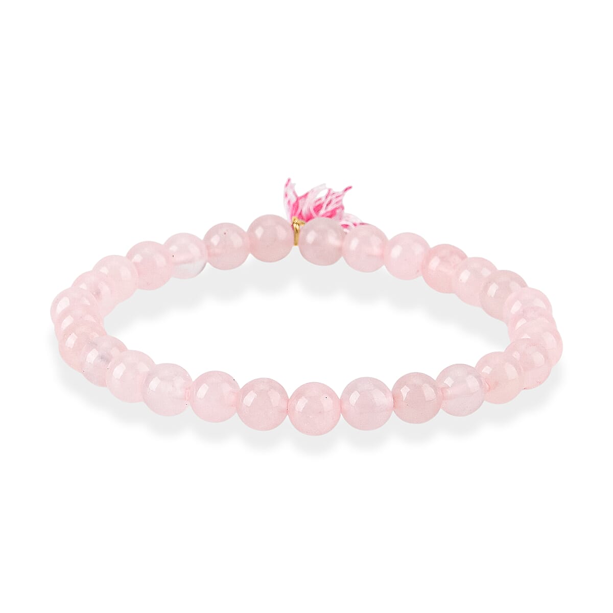 Rose Quartz Gemstone Gift Set of 3 Keyring, Beaded Bracelet and Cross Necklace image number 7