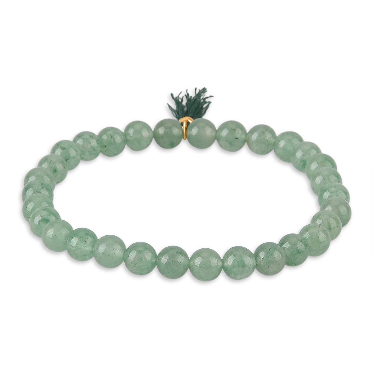 Green Aventurine Gemstone Gift Set of 3 Keyring, Beaded Bracelet and Cross Necklace 18 Inches image number 7