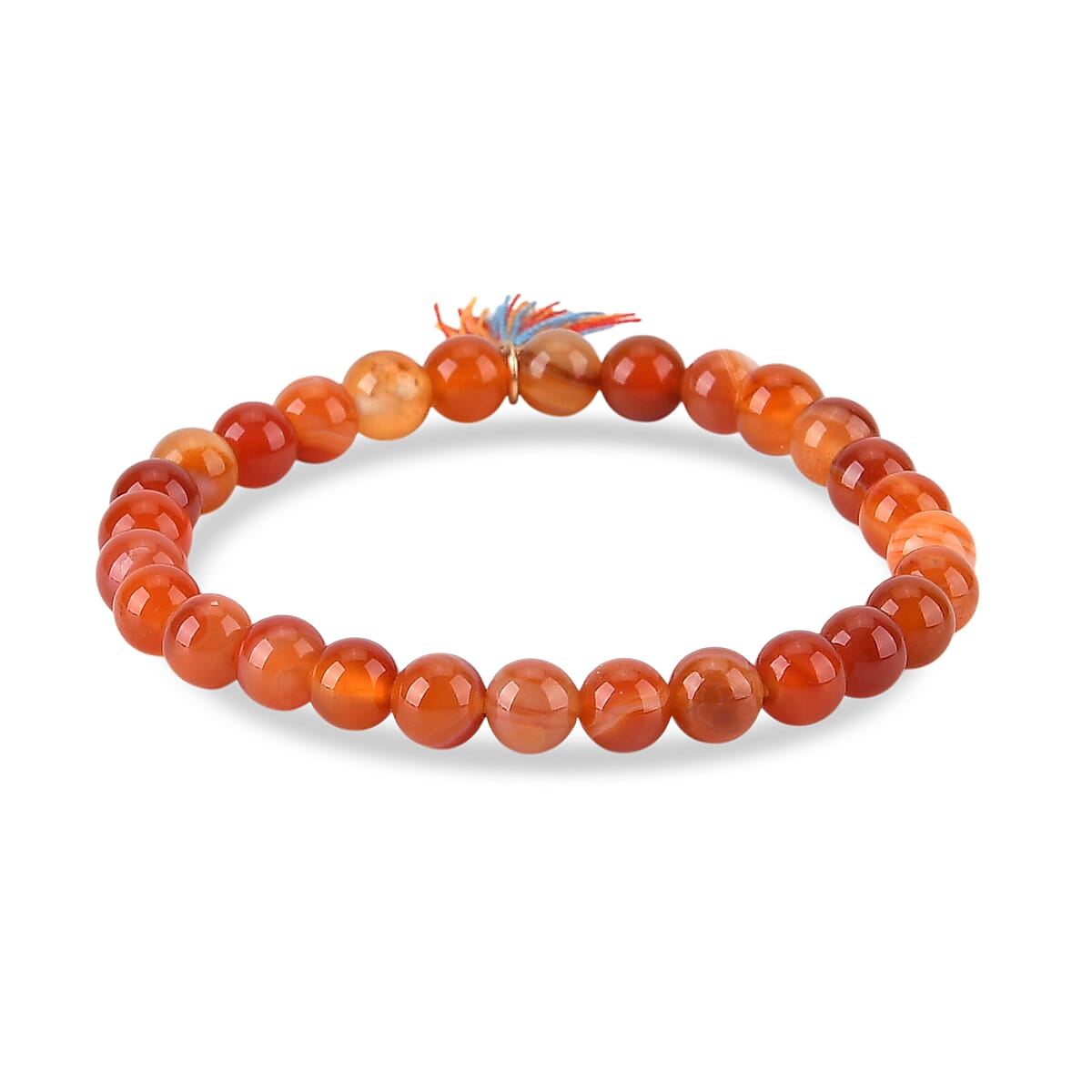 Citrine Gemstone Gift Set of 3 Keyring, Beaded Bracelet and Cross Necklace 18 Inches image number 7