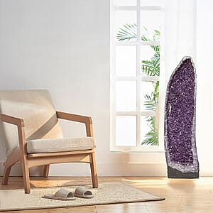 Home and Office Decor Amethyst Color Geode With Stand (152 lbs)