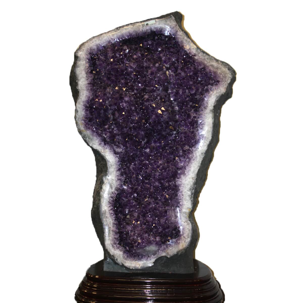 Home and Office Decor Uruguayan Amethyst Geode With Stand (351 lbs) image number 0