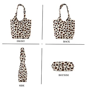 La Marey Cream Knitting Tote Bag