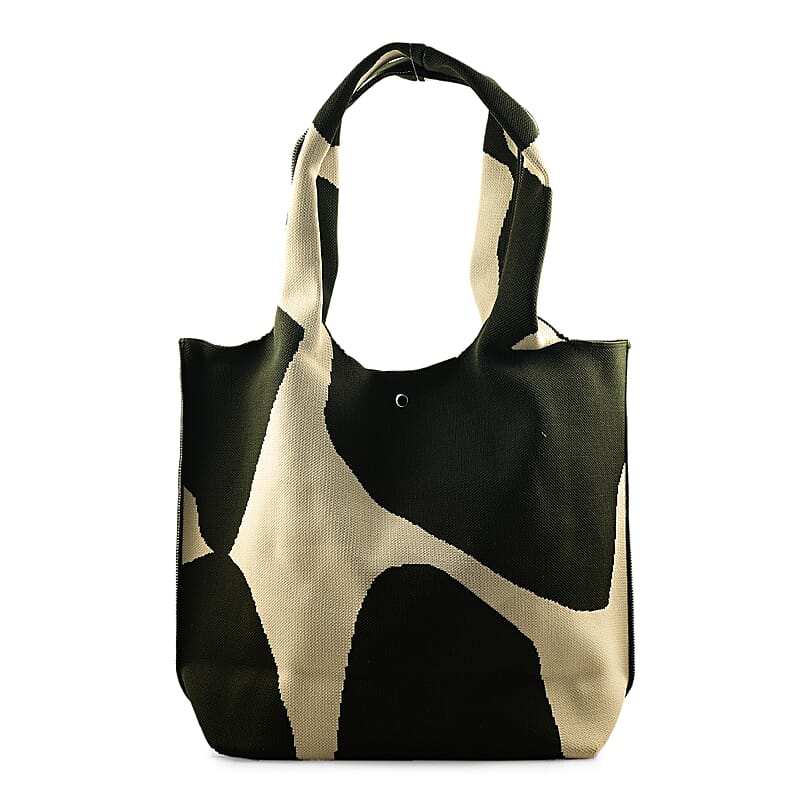 La Marey Green Knitting Tote Bag