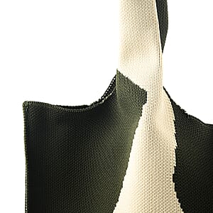 La Marey Green Knitting Tote Bag