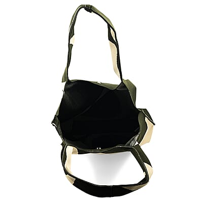 La Marey Green Knitting Tote Bag
