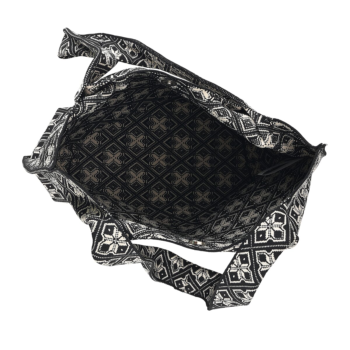 La Marey Black Polyester Knitted Bag image number 2