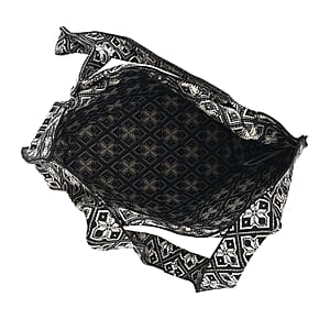 La Marey Black Polyester Knitted Bag