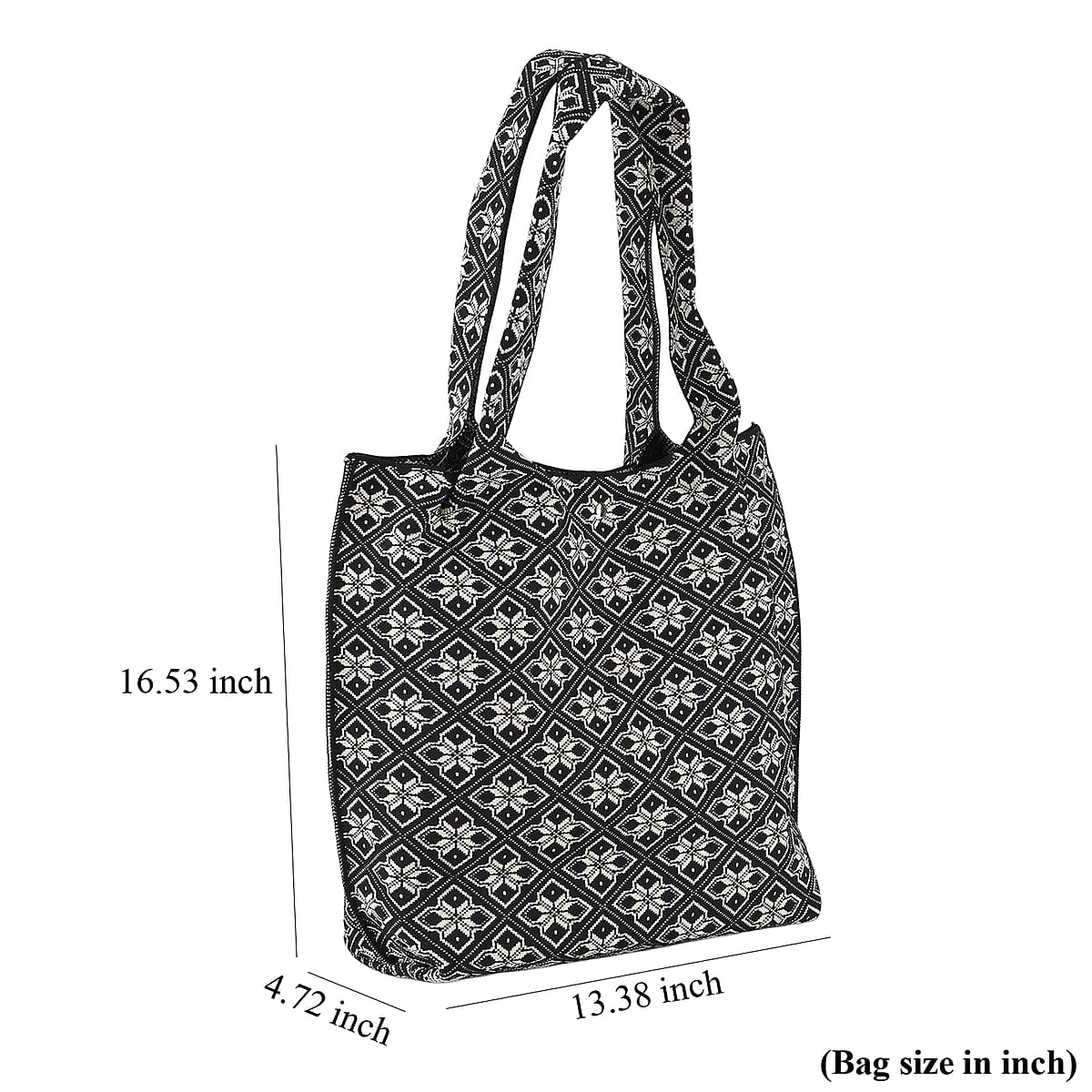 La Marey Black Polyester Knitted Bag image number 3