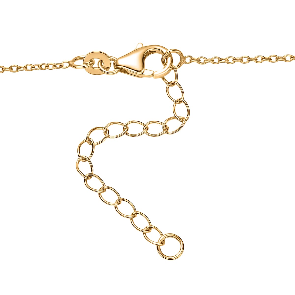 D'Joy Premium Madagascar Color Change Garnet and Moissanite 2.25 ctw Necklace in 18K Vermeil Yellow Gold Over Sterling Silver 18 Inches  image number 4