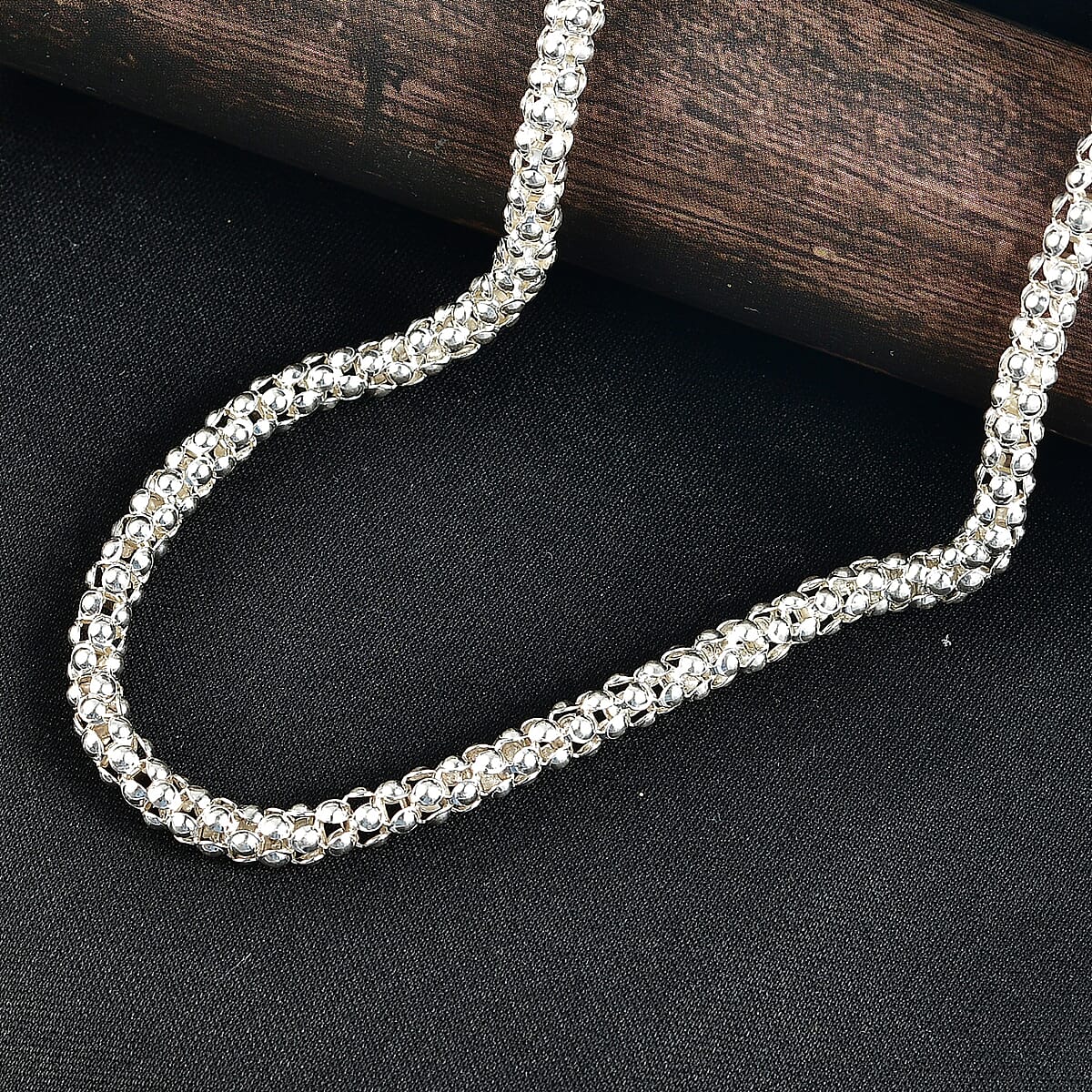 D'Joy Sterling Silver Necklace (20 Inches) (23.10 Grams) image number 1