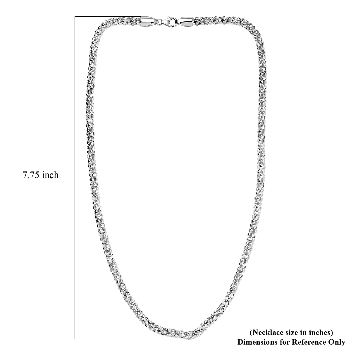 D'Joy Sterling Silver Necklace (20 Inches) (23.10 Grams) image number 5