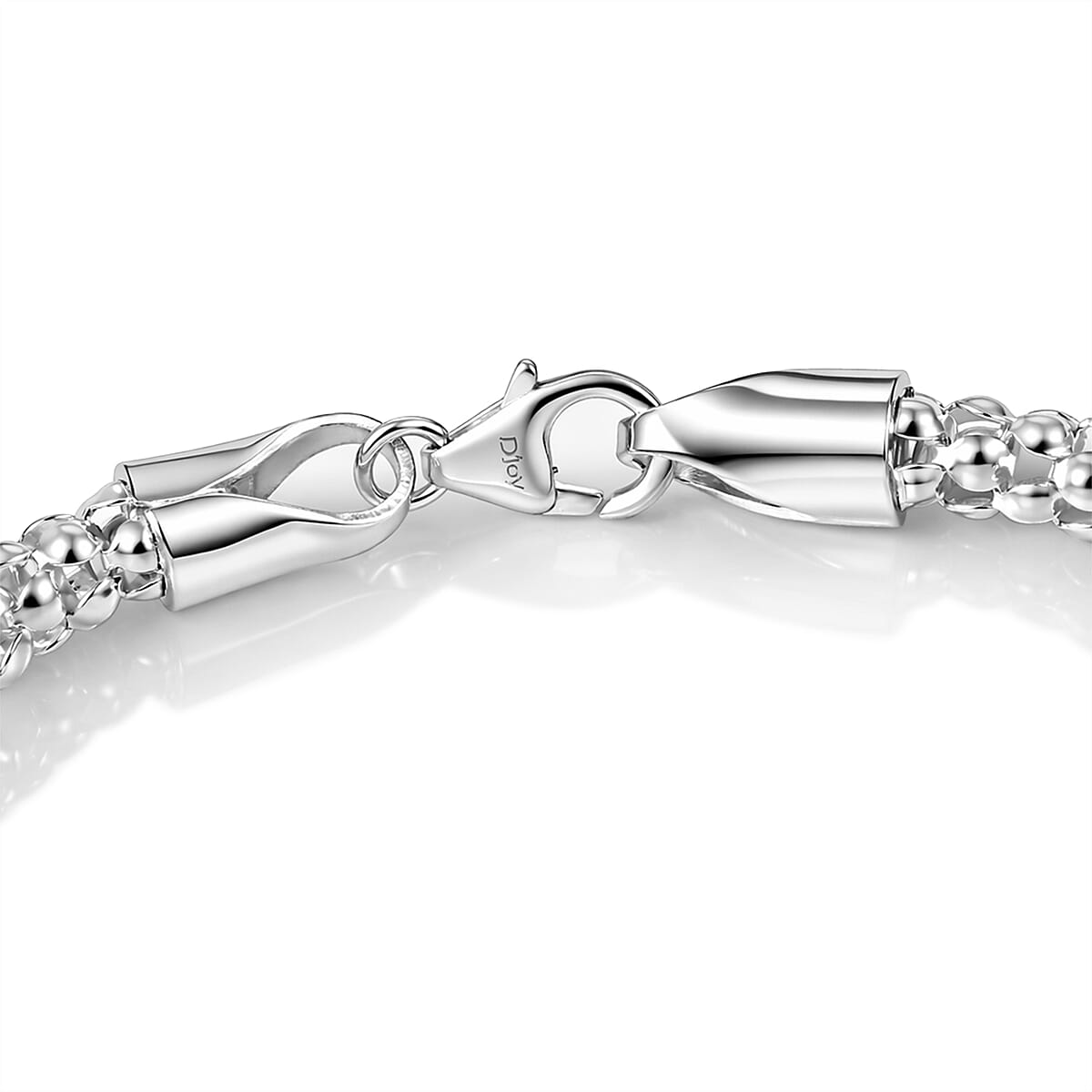 D'Joy Popcorn Bead Chain Bracelet in Sterling Silver (7.25 In) 8.90 Grams image number 3