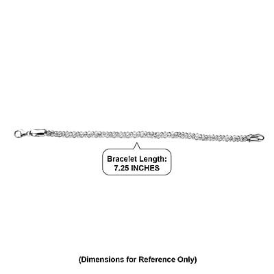 D'Joy Popcorn Bead Chain Bracelet in Sterling Silver (7.25 In) 8.90 Grams