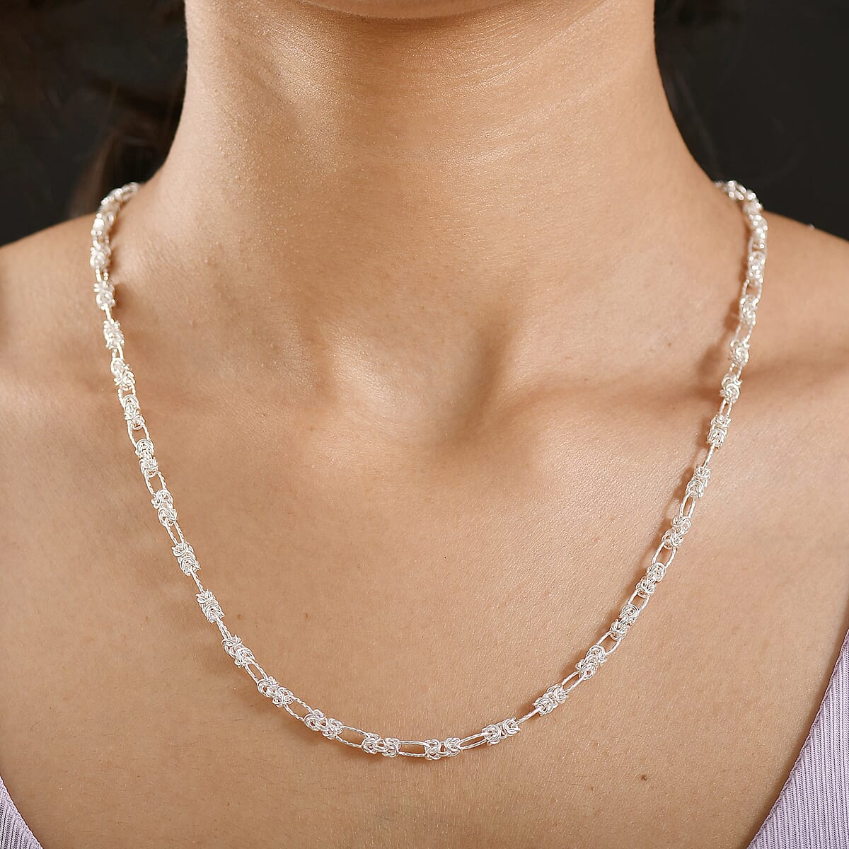 D'Joy Necklace in Sterling Silver 15.90 Grams 20 Inches  image number 2