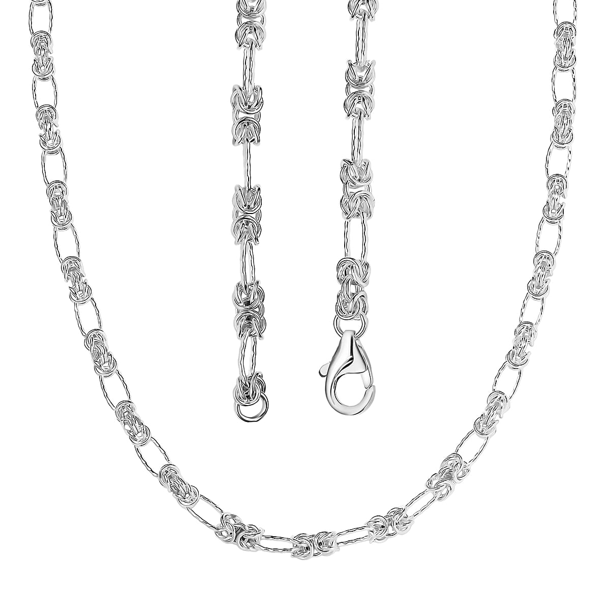 D'Joy Necklace in Sterling Silver 15.90 Grams 20 Inches  image number 4
