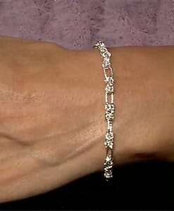 D'Joy Byzantine Station Chain Bracelet in Sterling Silver (7.25 In) 6.0 Grams