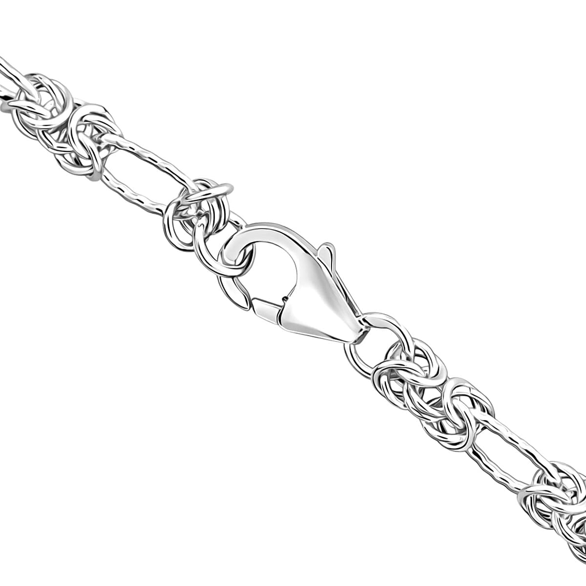 D'Joy Byzantine Station Chain Bracelet in Sterling Silver (7.25 In) 6.0 Grams image number 4
