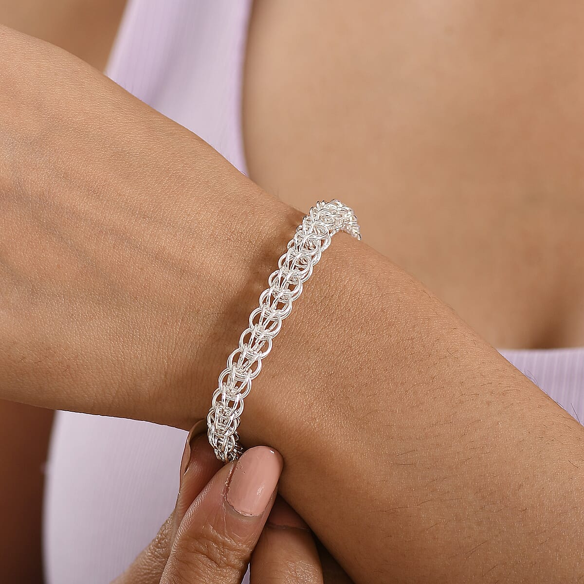D'Joy Bracelet in Sterling Silver (7.25 In) 13.50 Grams image number 2