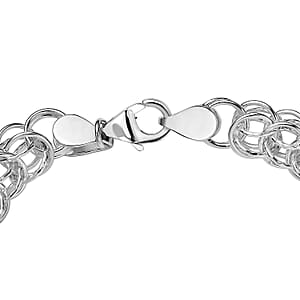 D'Joy Bracelet in Sterling Silver (7.25 In) 13.50 Grams