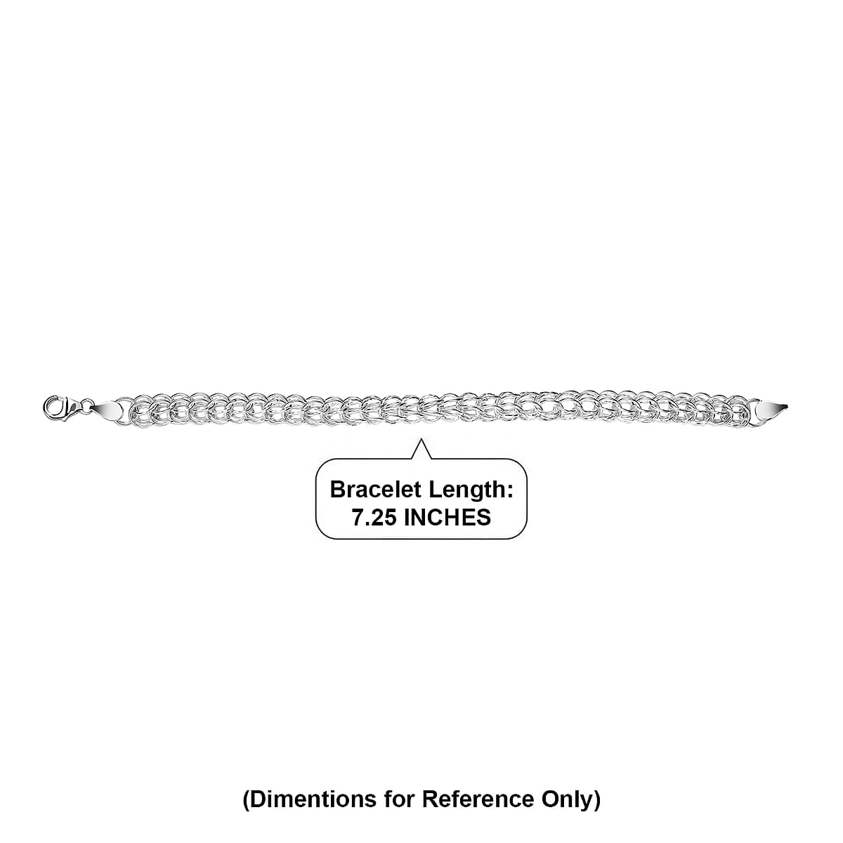 D'Joy Bracelet in Sterling Silver (7.25 In) 13.50 Grams image number 4