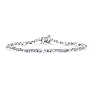 NY Closeout Deal Diamond 0.40 ctw Bracelet in Sterling Silve (7.00 In) 