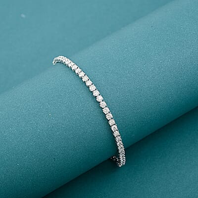 NY Closeout Deal Diamond 0.40 ctw Bracelet in Sterling Silve (7.00 In) 