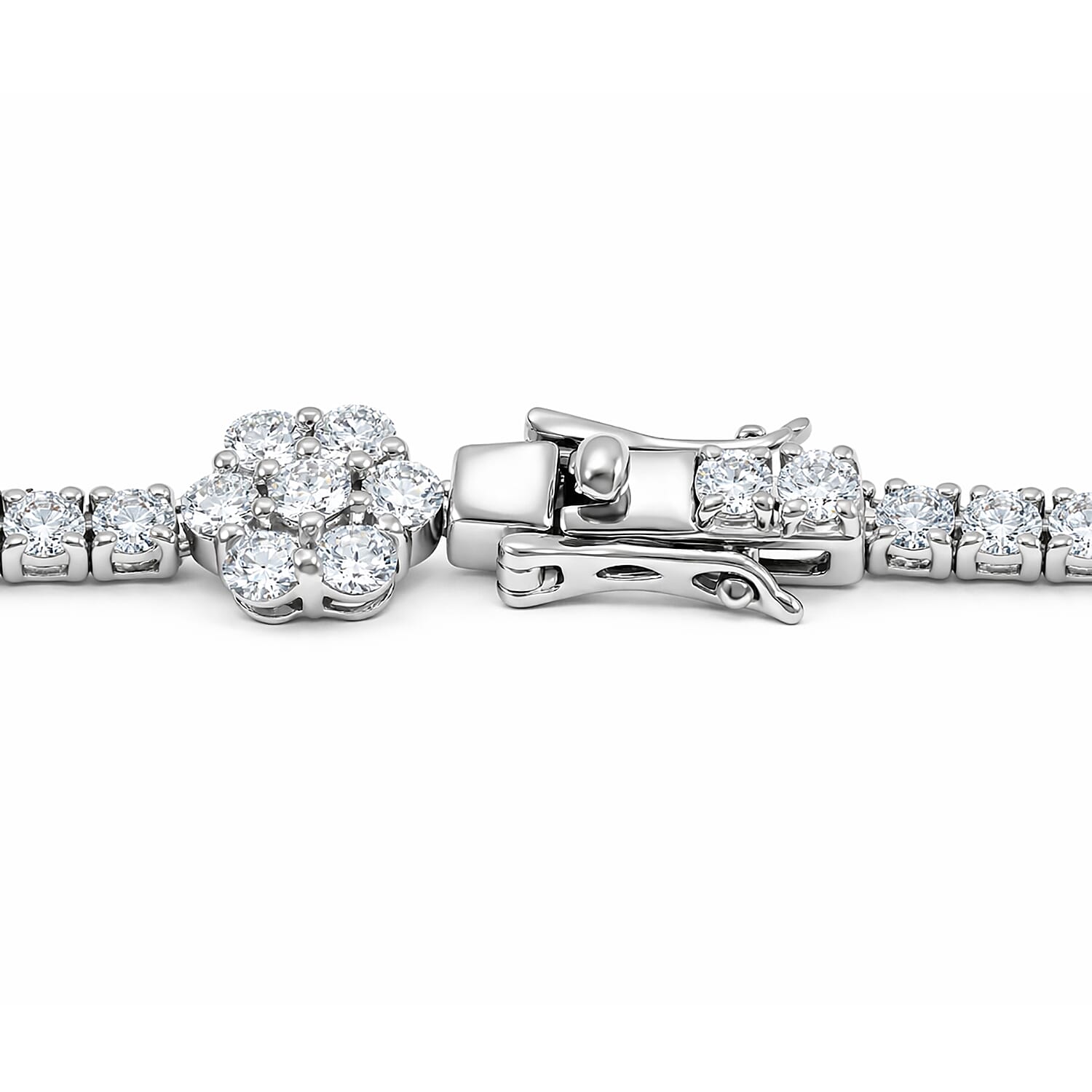 Luxuriant Lab Grown Diamond G SI 6.00 ctw Bracelet in Sterling Silve (7.50 In) 