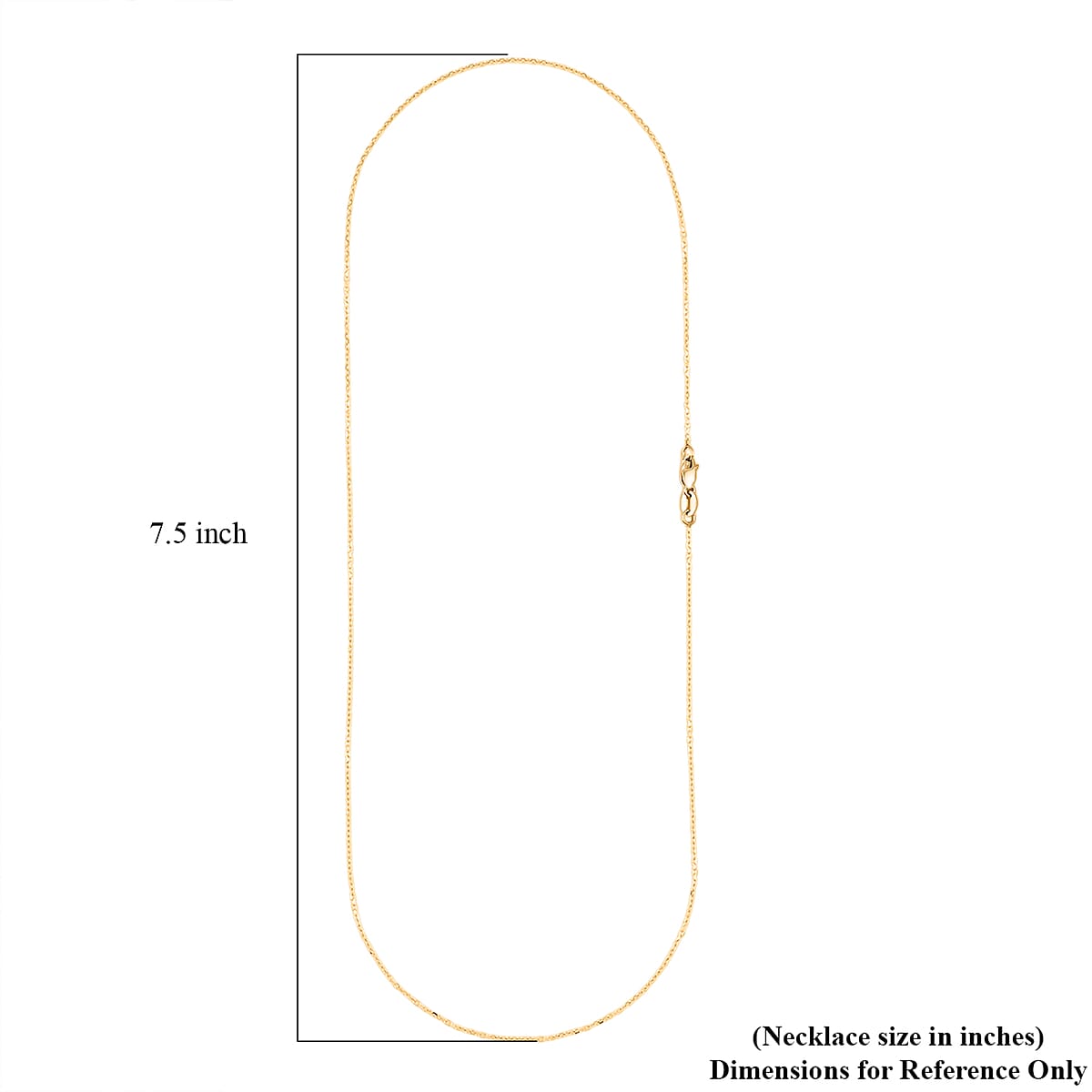 14K Yellow Gold Diamond-cut Cable Chain Necklace (20 Inches) (1mm, 1.75 Grams) image number 6